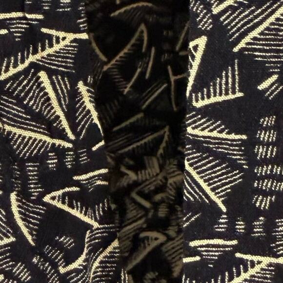 Bridge & Burn Women's M Blue White Geometric Rayon Shirt Dress Pockets - Picture 3 of 7